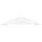 Ekena Millwork Pitch Hurley Architectural Grade PVC Gable Pediment, 72"W x 15"H x 1"P (5/12) GPP072X015X100HUR - alternate 2